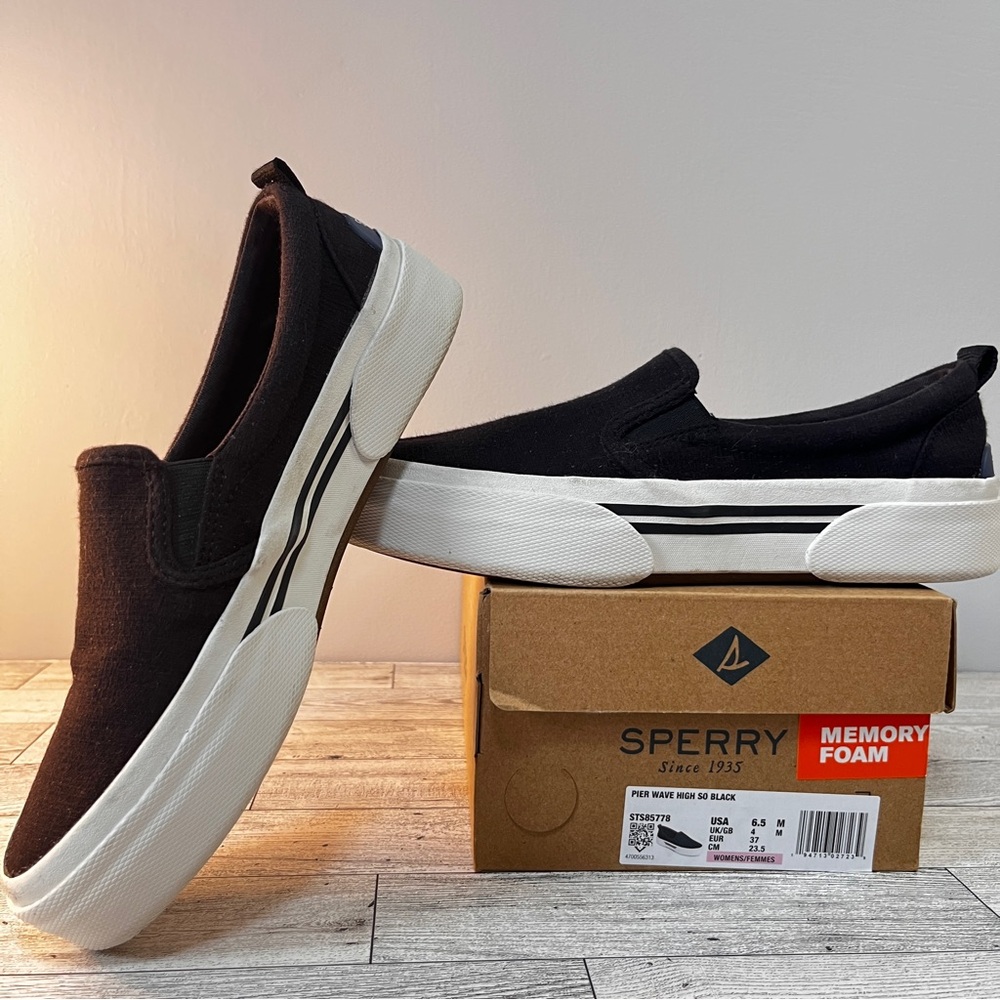 Sperry - Women's Pier Wave High Slip On Sneakers Size: 6.5 - Picture 12 of 12